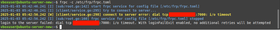 Connection Error Client To Relay Server