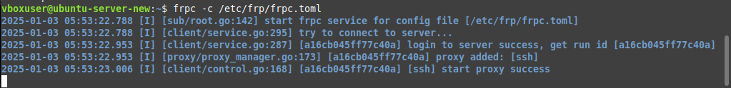 Connection Success Client To Relay Server